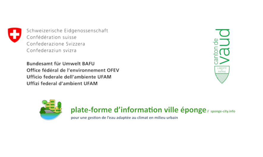 Logos de l'office fédéral de l'environnement OFEV et du Canton de Vaud